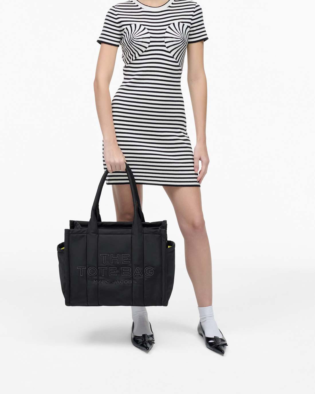 The Puffy Nylon Large Tote Bag Black - Marc Jacobs
