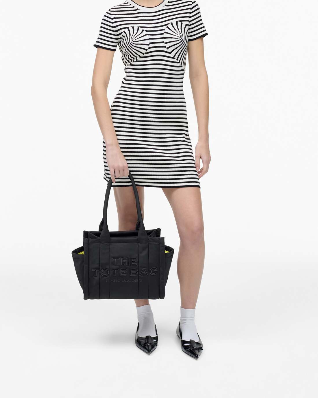 The Puffy Nylon Medium Tote Bag Black - Marc Jacobs