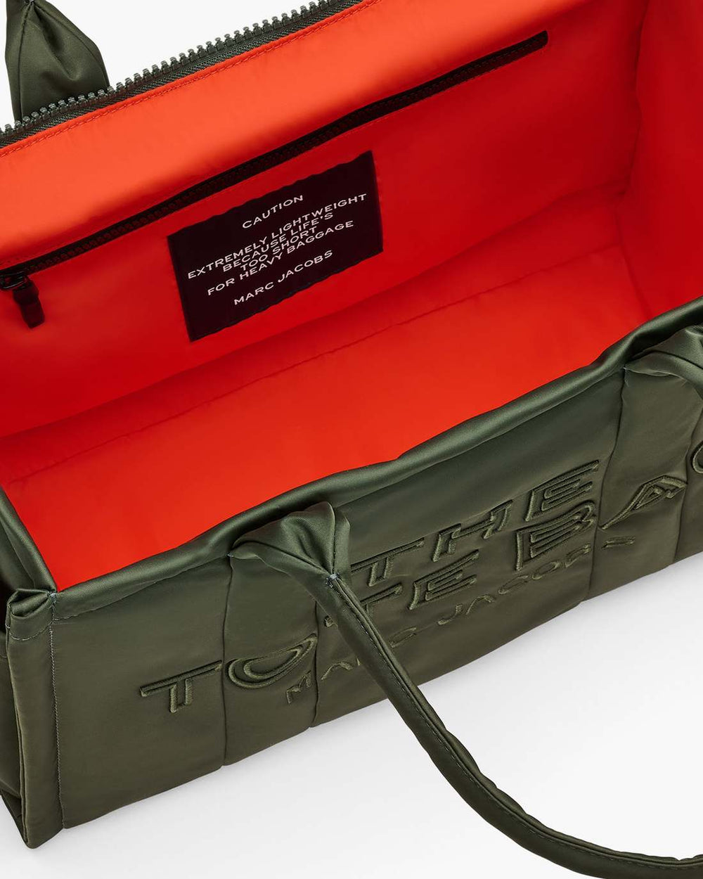 The Puffy Nylon Large Tote Bag Army Green - Marc Jacobs