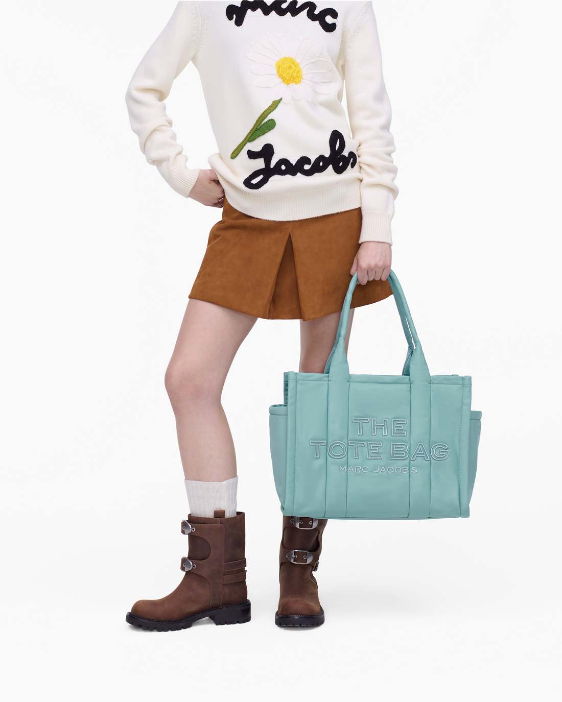 The Puffy Nylon Large Tote Bag Sky Blue - Marc Jacobs