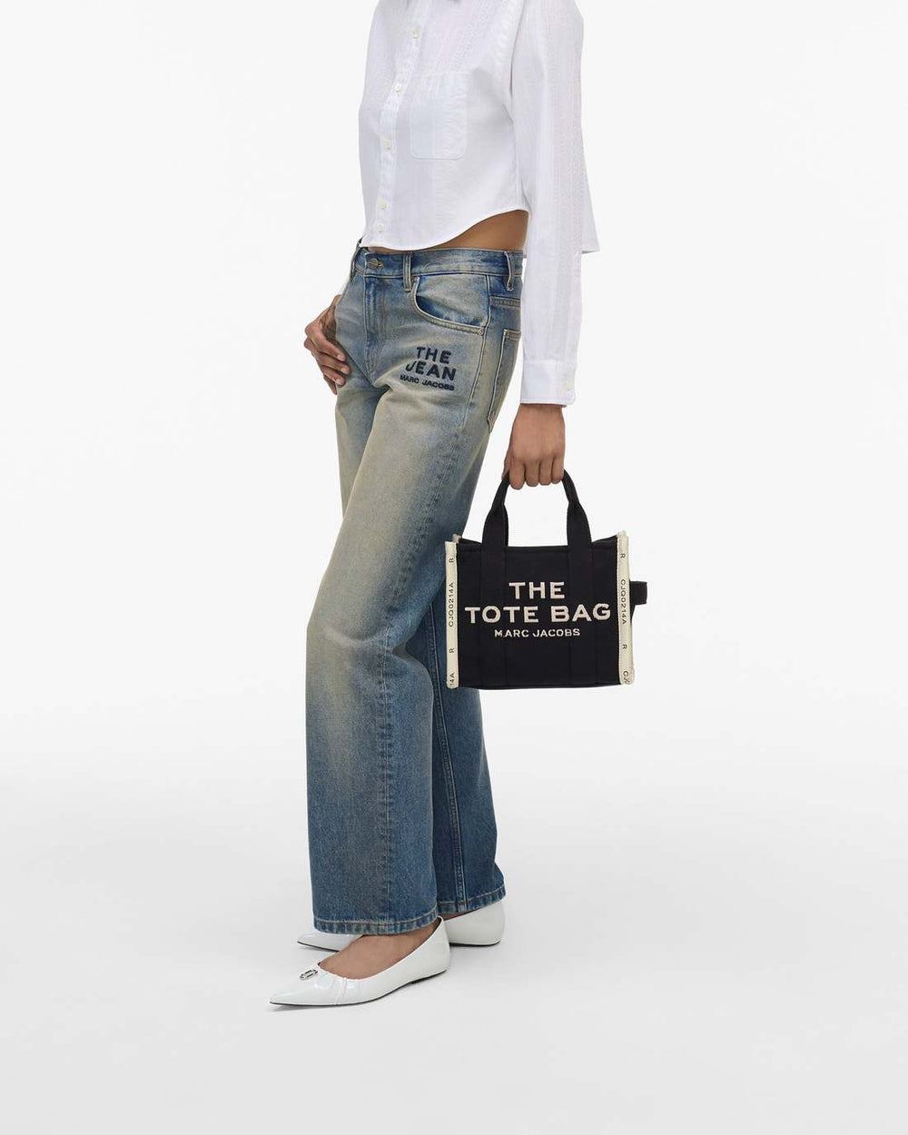 The Jacquard Small Tote Bag Black - Marc Jacobs