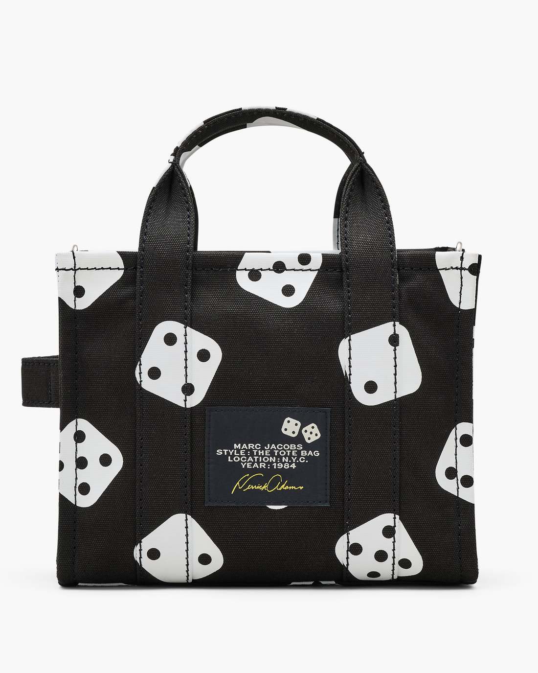 Derrick Adams X Marc Jacobs Canvas Small Tote Bag Black/White - Marc Jacobs