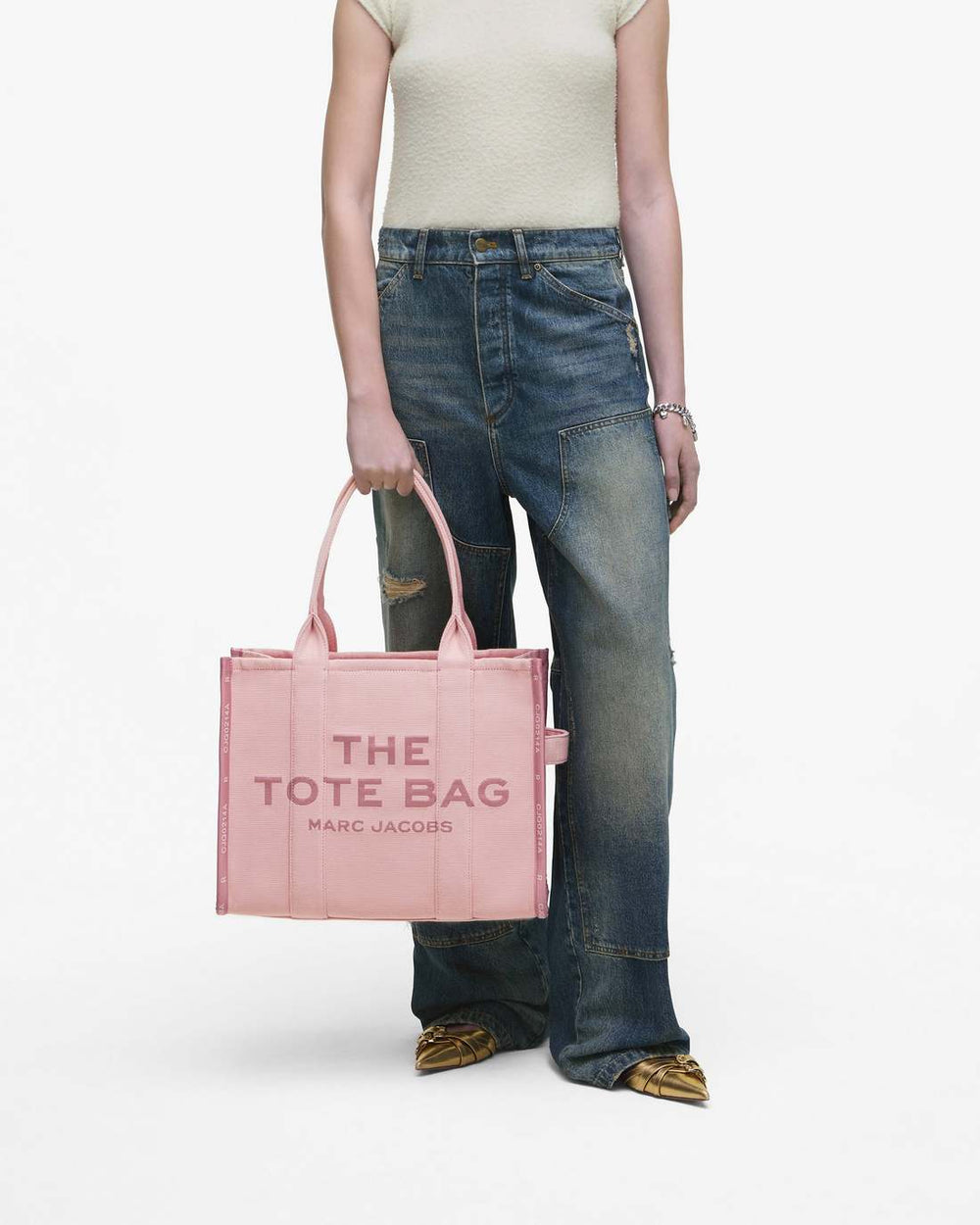 The Jacquard Large Tote Bag Rose - Marc Jacobs
