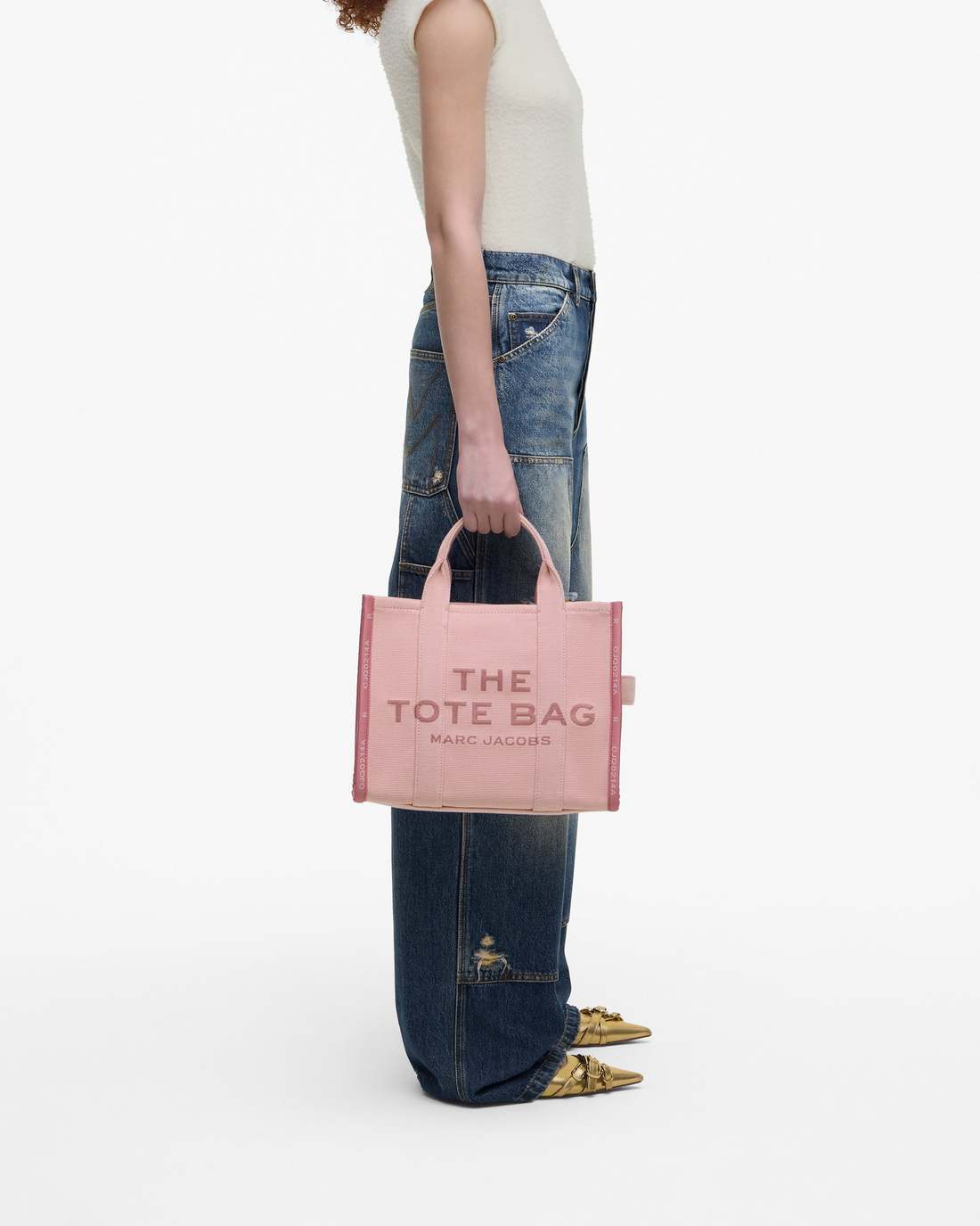 The Jacquard Medium Tote Bag Rose - Marc Jacobs
