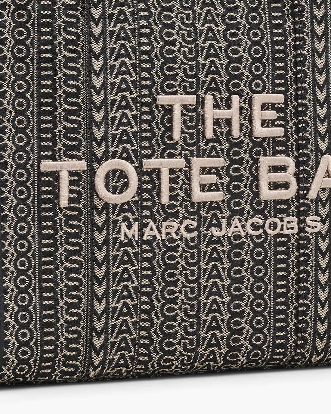 The Monogram Jacquard Medium Tote Bag Beige Multi - Marc Jacobs