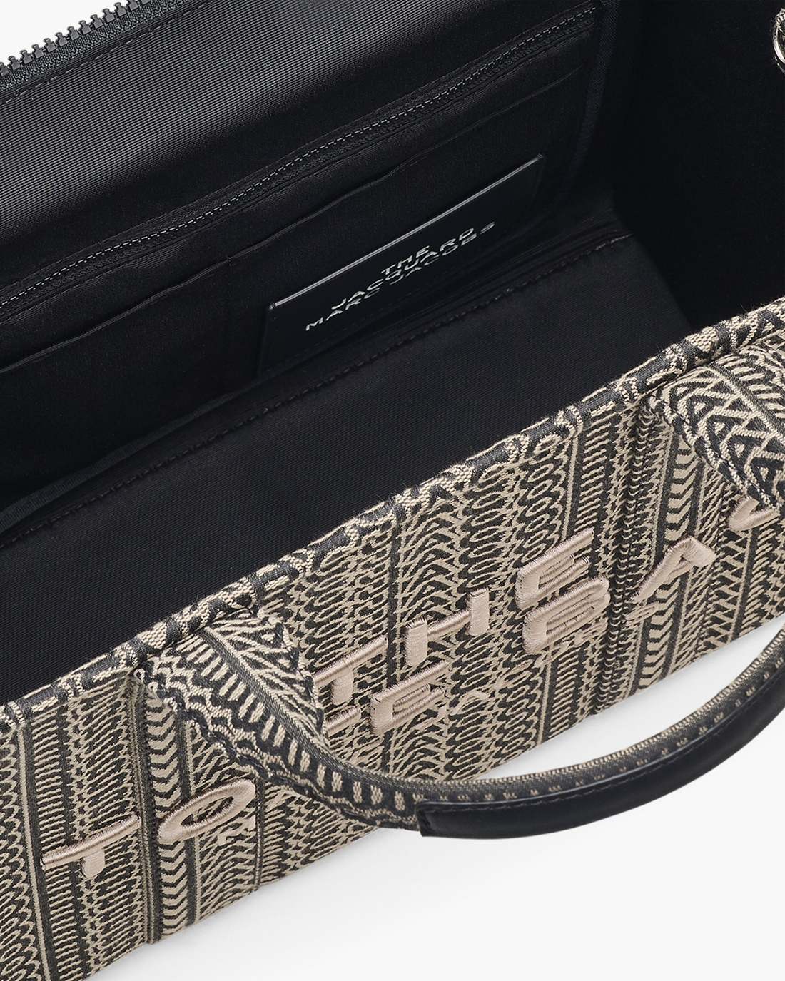 The Monogram Jacquard Medium Tote Bag Beige Multi - Marc Jacobs