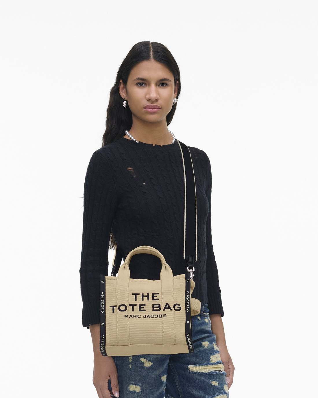 The Jacquard Small Tote Bag Warm Sand - Marc Jacobs