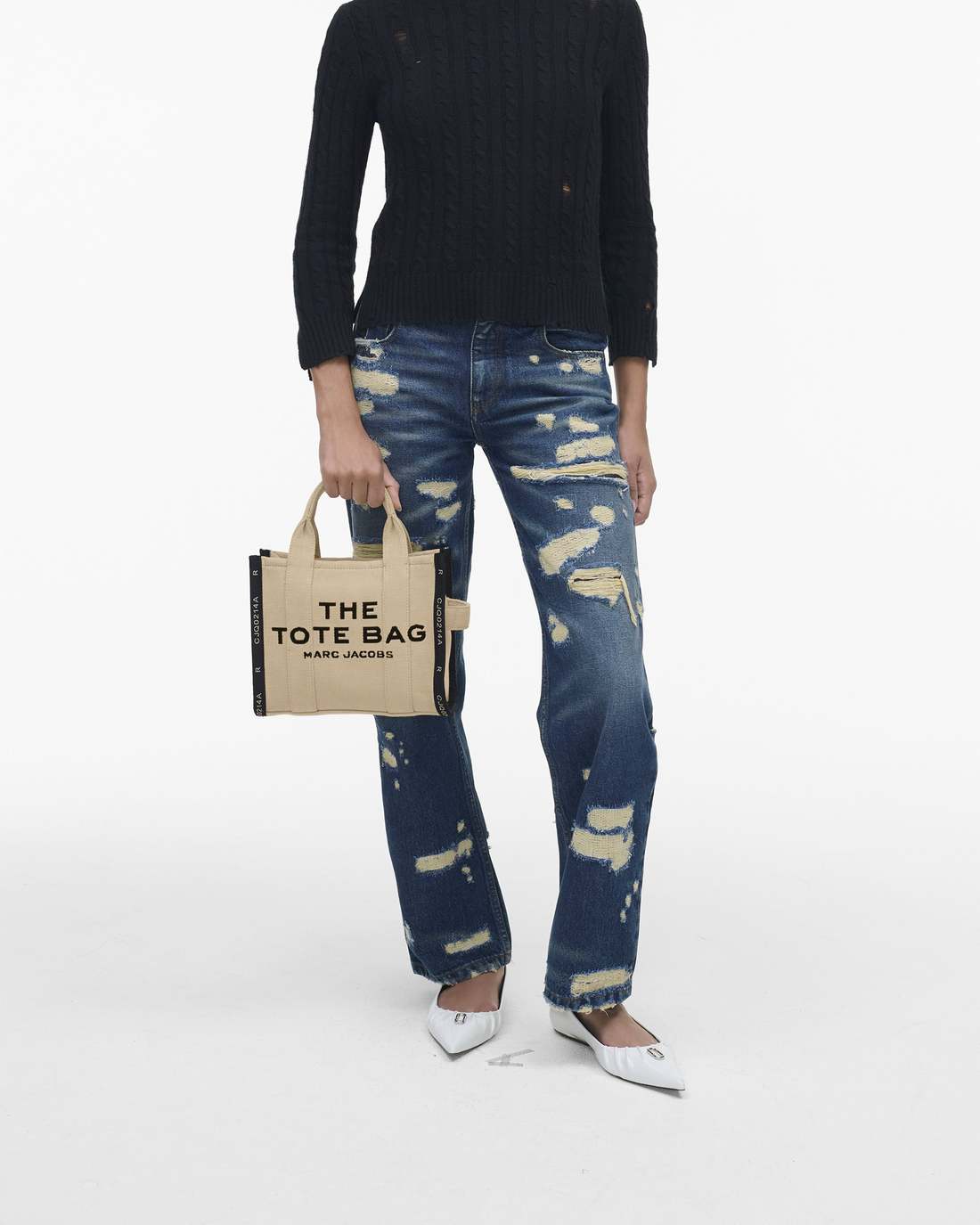 The Jacquard Small Tote Bag Warm Sand - Marc Jacobs