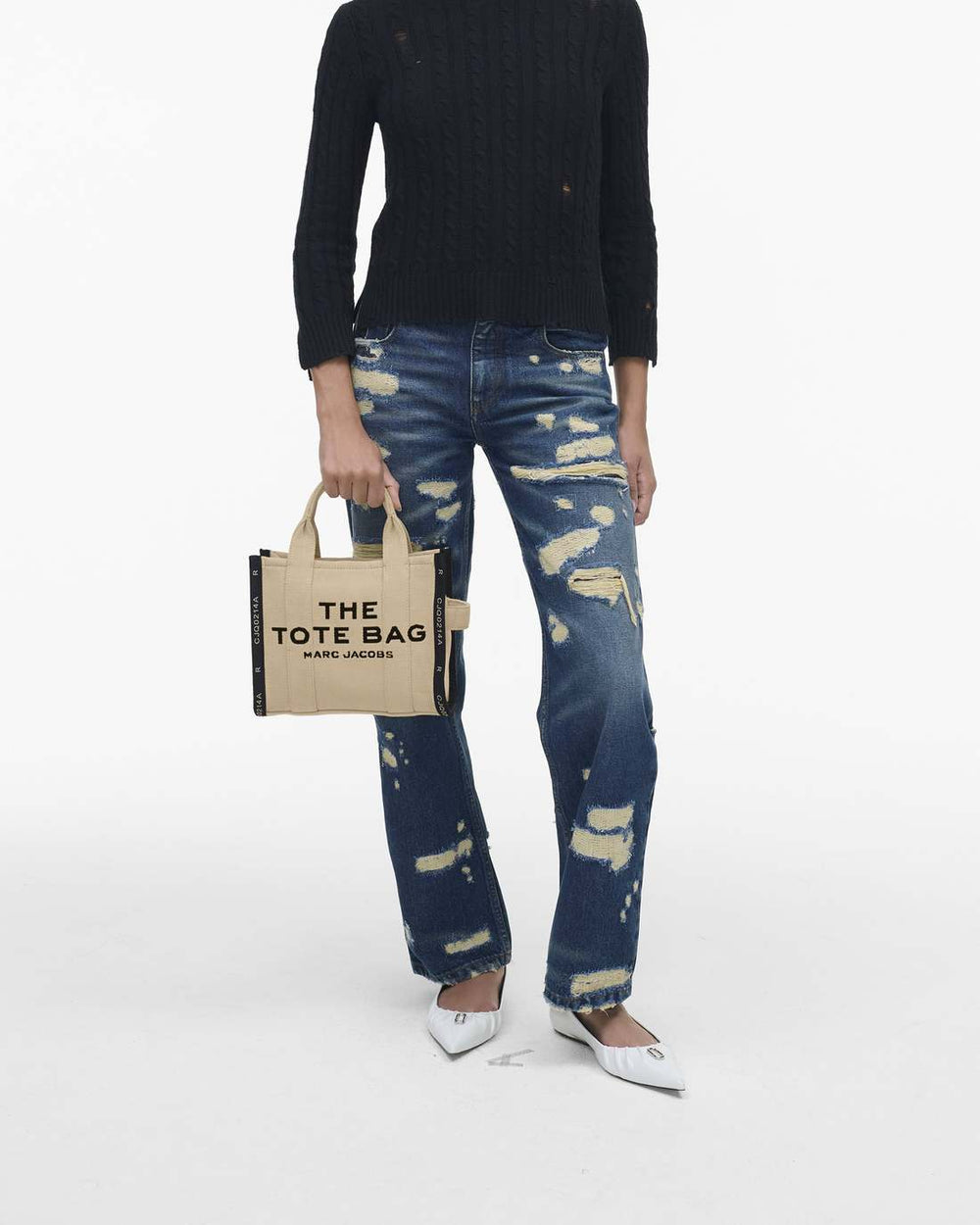The Jacquard Small Tote Bag Warm Sand - Marc Jacobs