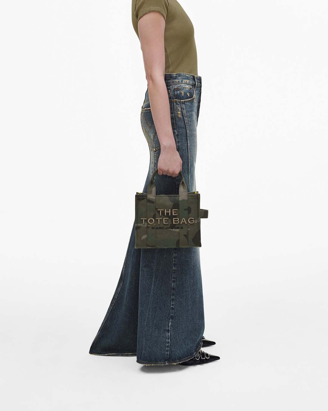 The Camo Jacquard Small Tote Bag Camo Multi - Marc Jacobs