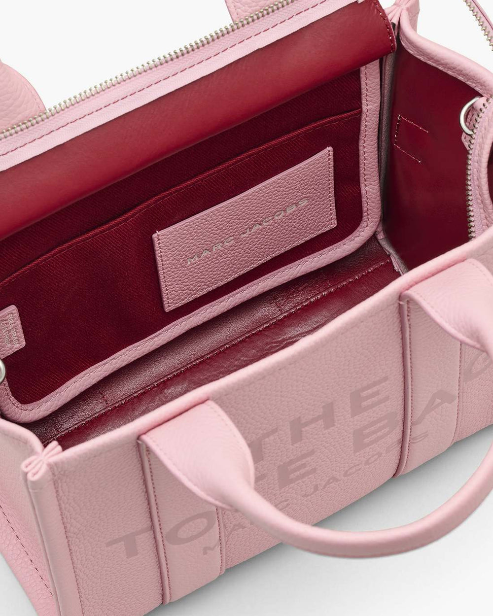 The Leather Medium Tote Bag Ribbon Pink - Marc Jacobs
