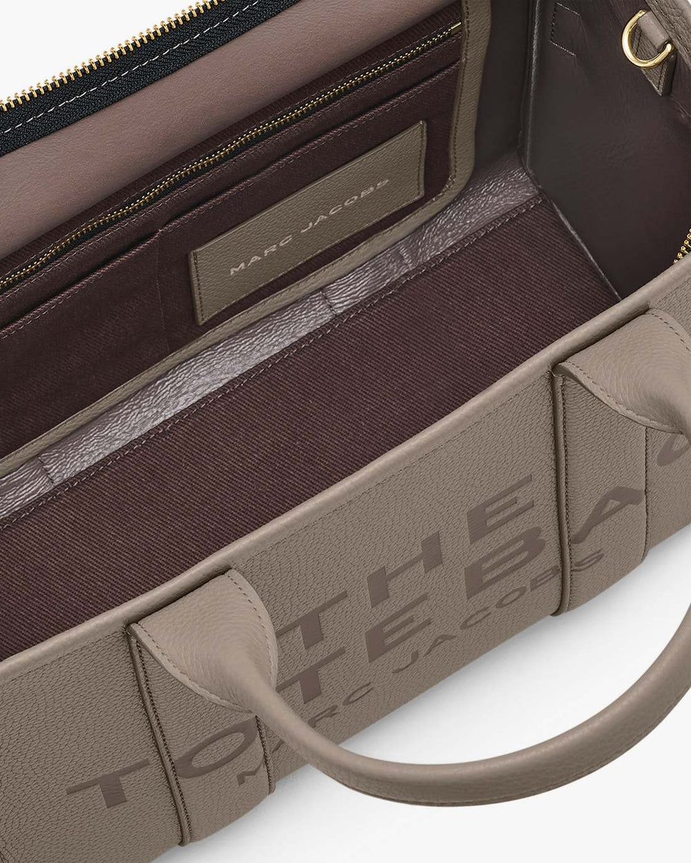 The Leather Medium Tote Bag Cement - Marc Jacobs