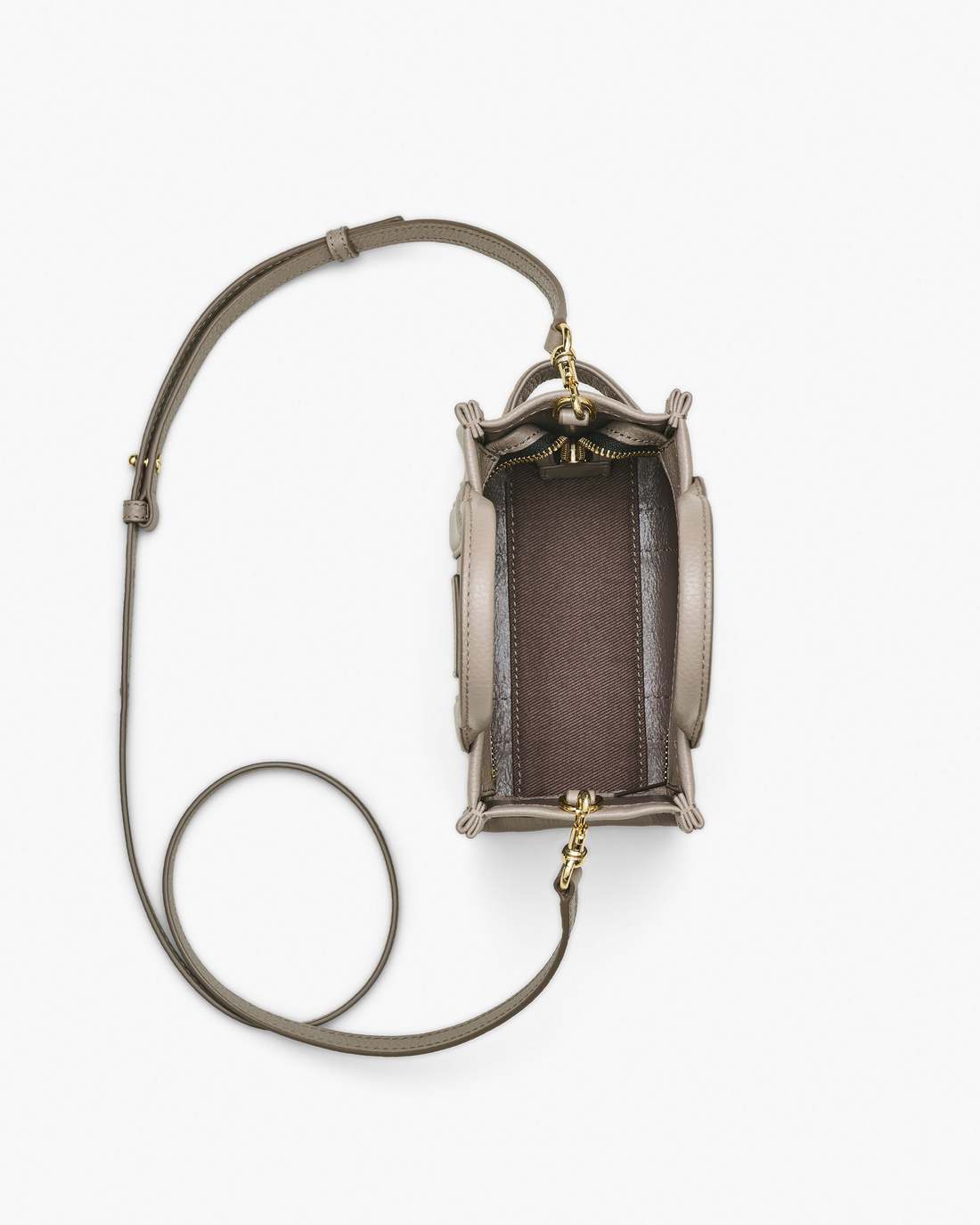 The Leather Crossbody Tote Bag Cement - Marc Jacobs