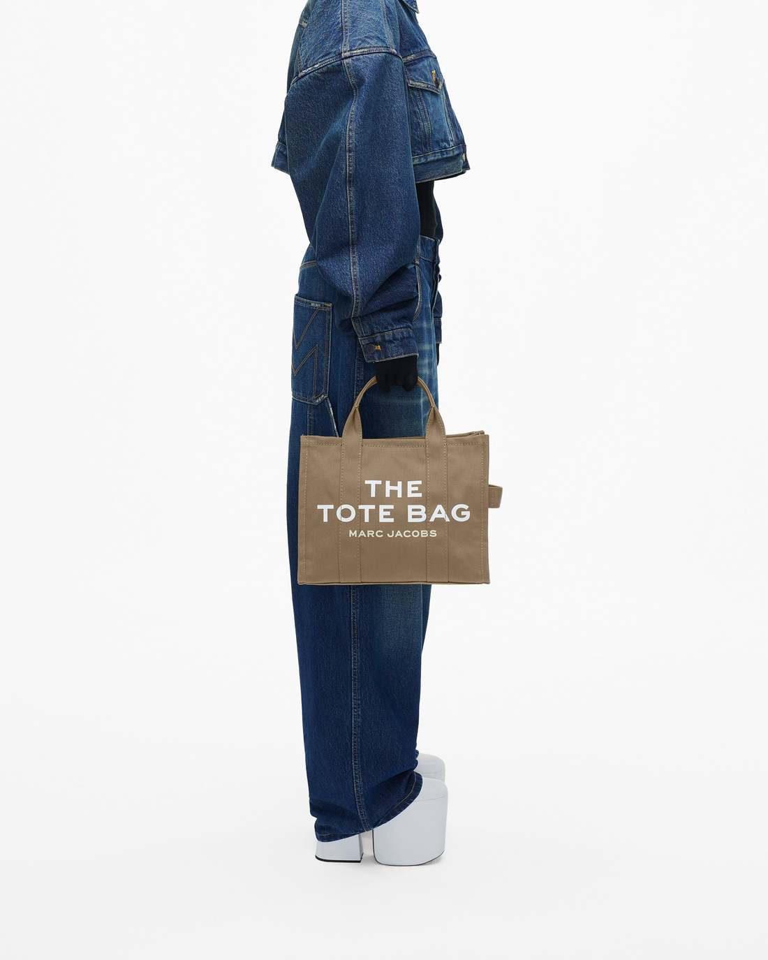 The Canvas Medium Tote Bag Slate Green - Marc Jacobs