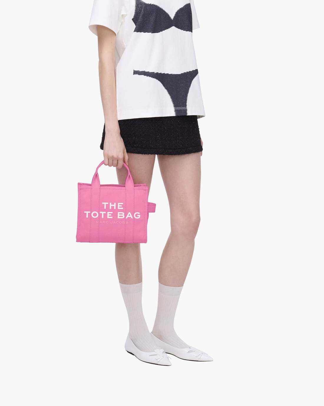 The Canvas Small Tote Bag Bow Pink - Marc Jacobs