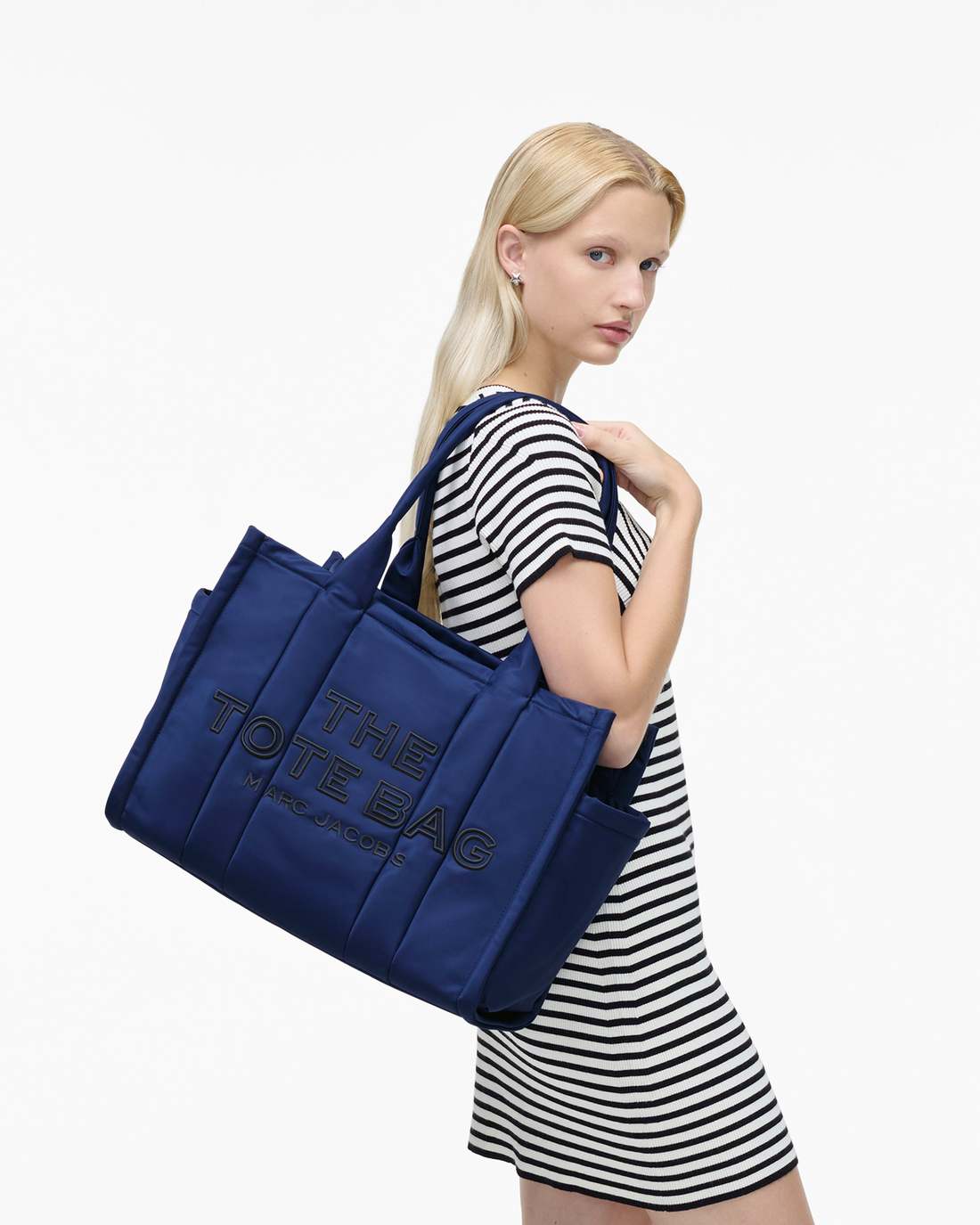 The Puffy Nylon Large Tote Bag Blue Sea - Marc Jacobs