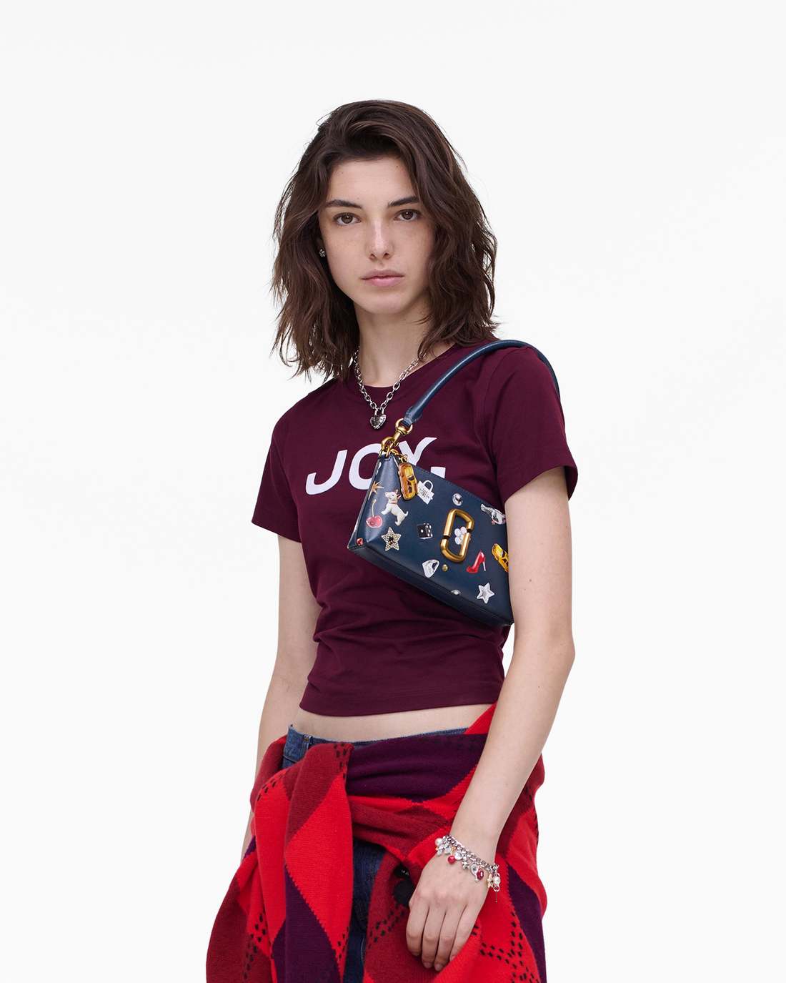 The Trinket Snapshot Convertible Shoulder Bag Navy Multi - Marc Jacobs