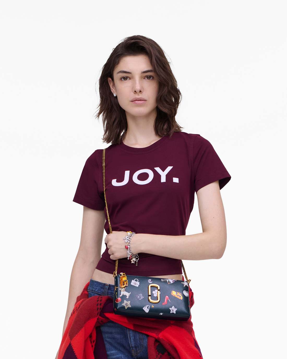The Trinket Snapshot Convertible Shoulder Bag Navy Multi - Marc Jacobs