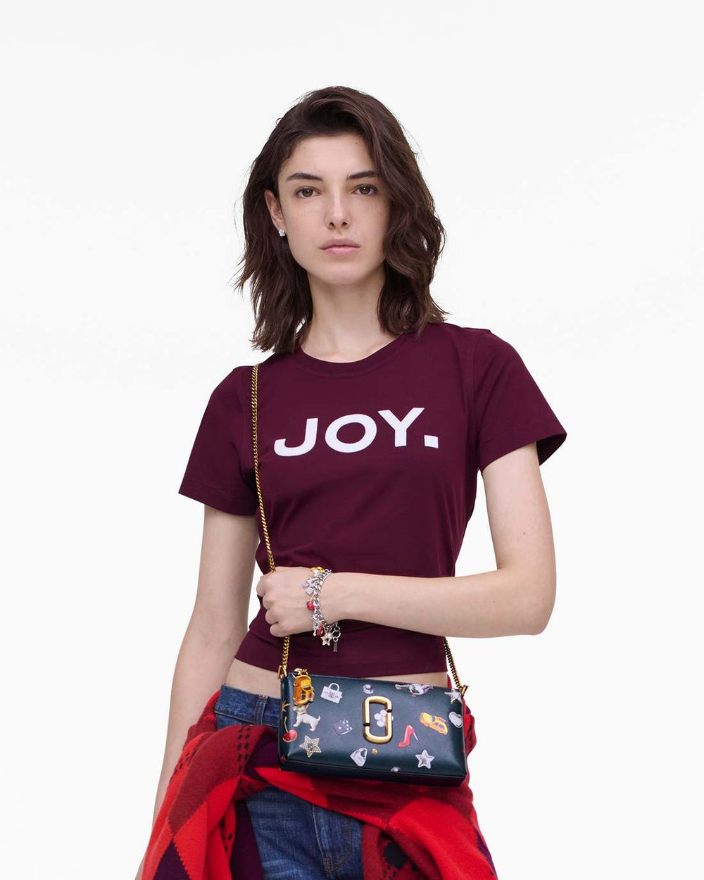 The Trinket Snapshot Convertible Shoulder Bag Navy Multi - Marc Jacobs