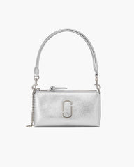 The Metallic Snapshot Convertible Shoulder Bag Silver - Marc Jacobs
