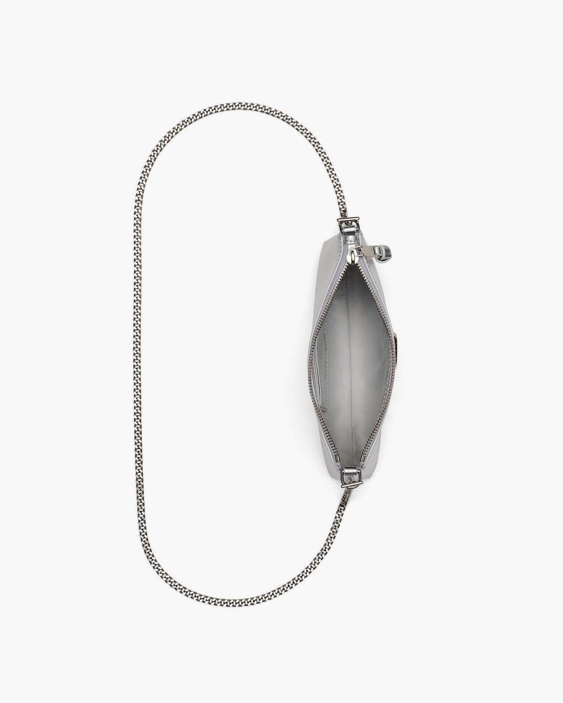 The Metallic Snapshot Convertible Shoulder Bag Silver - Marc Jacobs