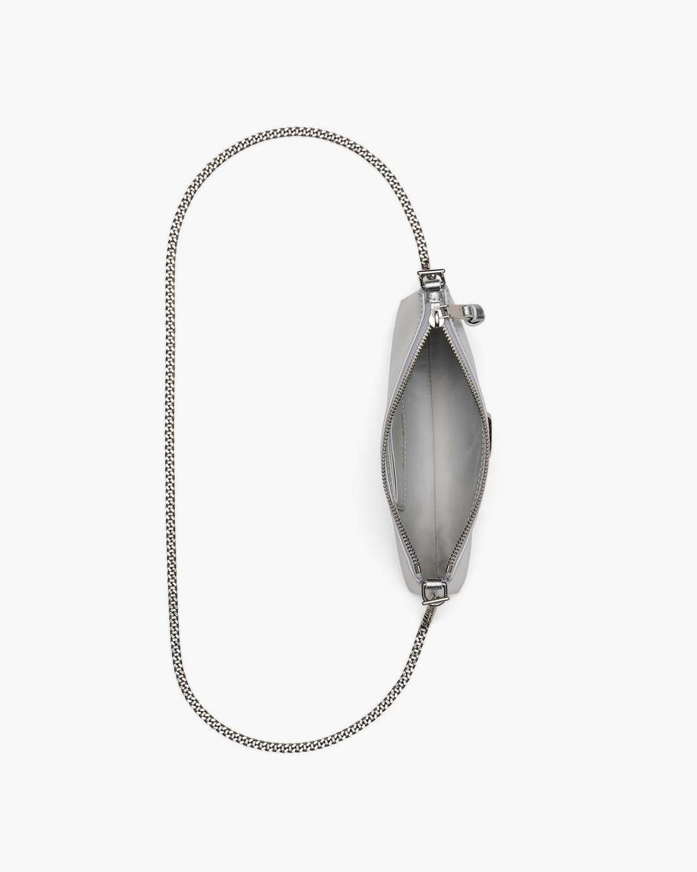 The Metallic Snapshot Convertible Shoulder Bag Silver - Marc Jacobs