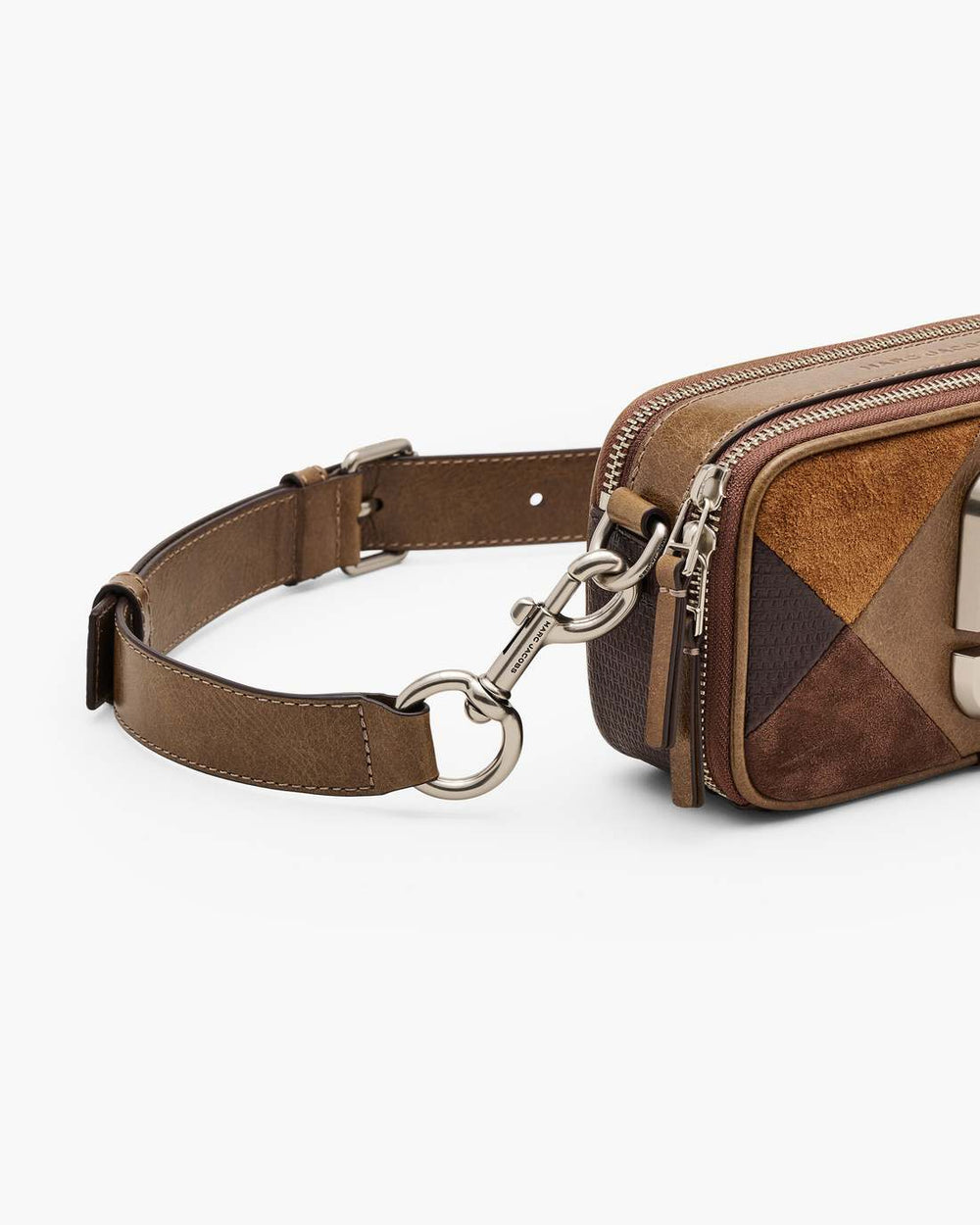 The Suede Patchwork Snapshot Brown Multi - Marc Jacobs
