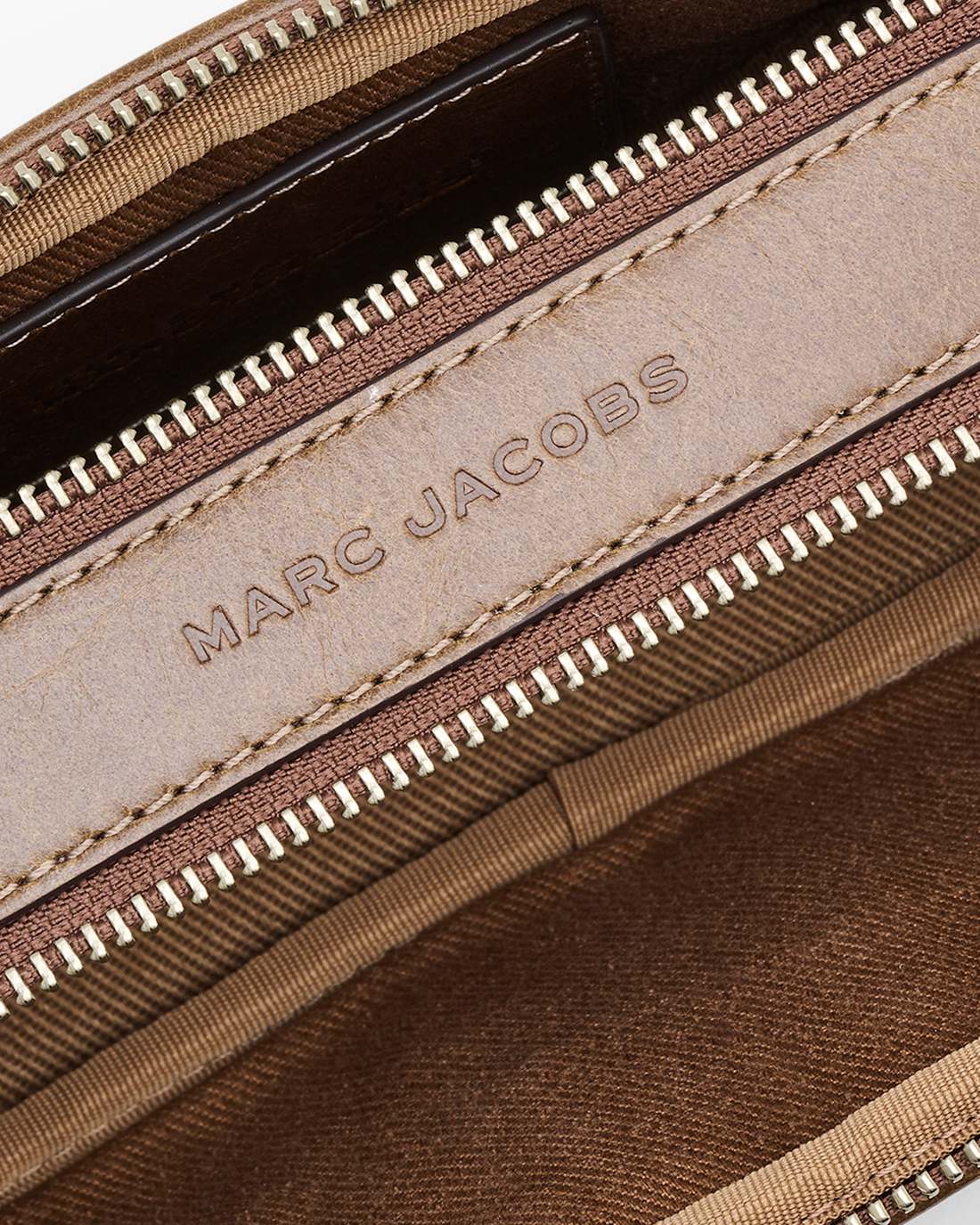 The Suede Patchwork Snapshot Brown Multi - Marc Jacobs