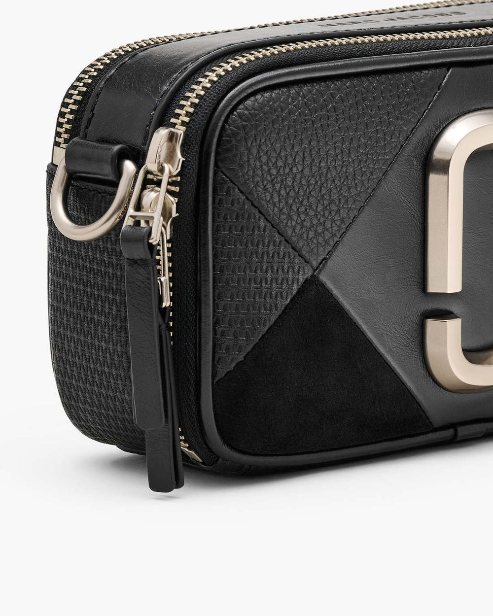 The Suede Patchwork Snapshot Black Multi - Marc Jacobs