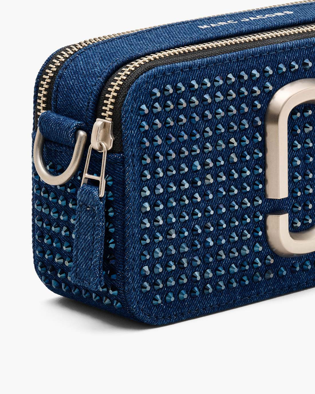 The Crystal Denim Snapshot Dark Wash Crystal - Marc Jacobs