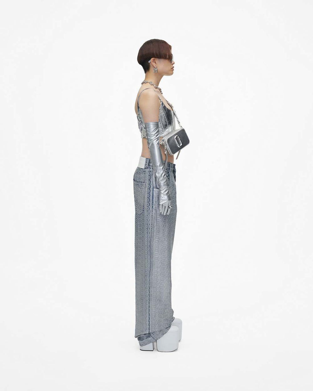 The Metallic Snapshot Dtm Silver - Marc Jacobs