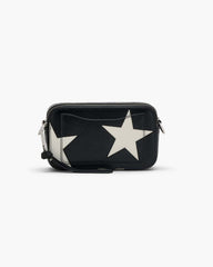 The Star Patchwork Leather Snapshot Black/White - Marc Jacobs