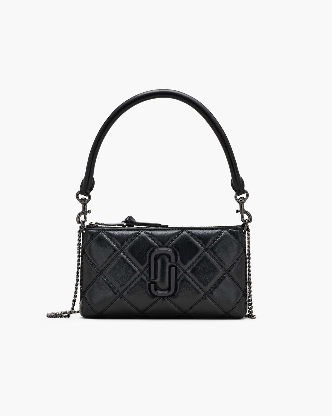 The Quilted Snapshot Convertible Shoulder Bag Black - Marc Jacobs