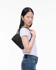 The Quilted Snapshot Convertible Shoulder Bag Black - Marc Jacobs