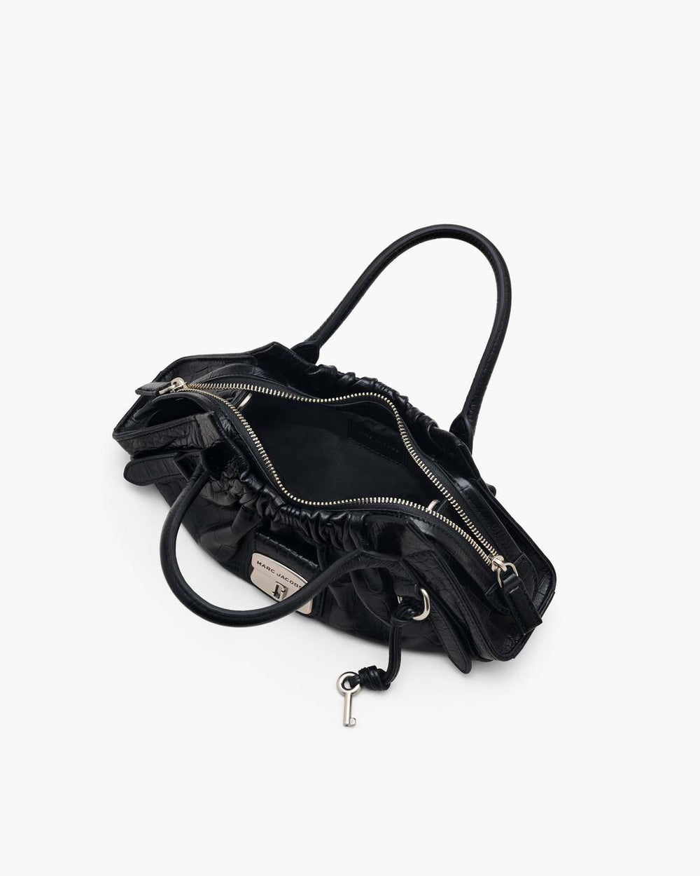 The Croc Cristina Small Satchel Black - Marc Jacobs