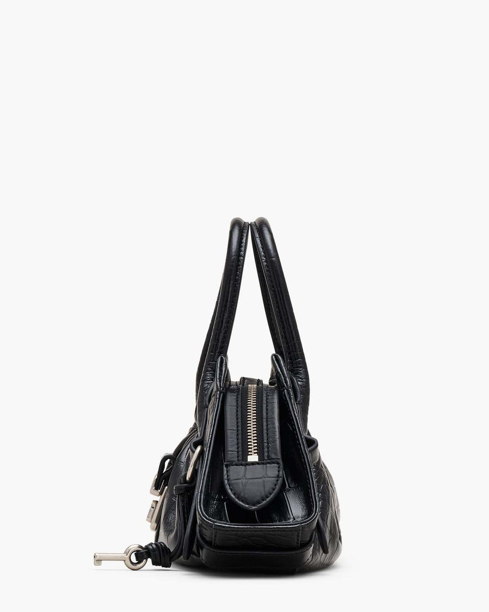 The Croc Cristina Small Satchel Black - Marc Jacobs