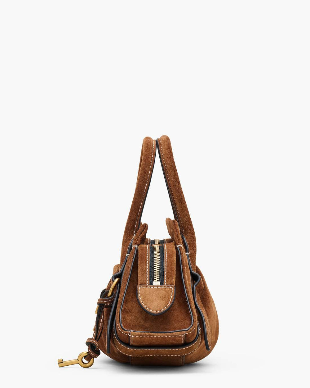 The Suede Cristina Small Satchel Copper - Marc Jacobs