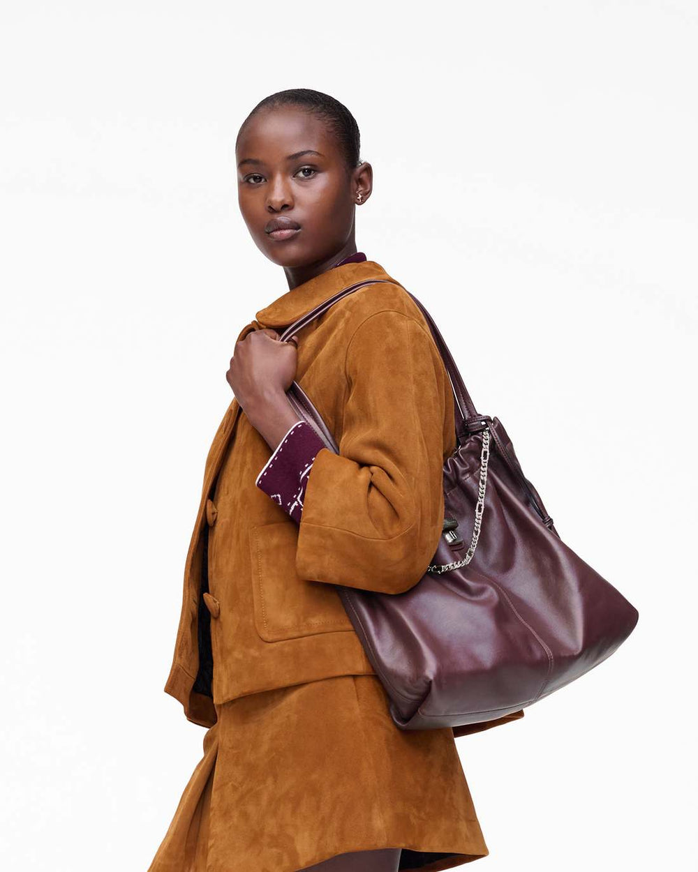 The Cristina Tote Dark Plum - Marc Jacobs