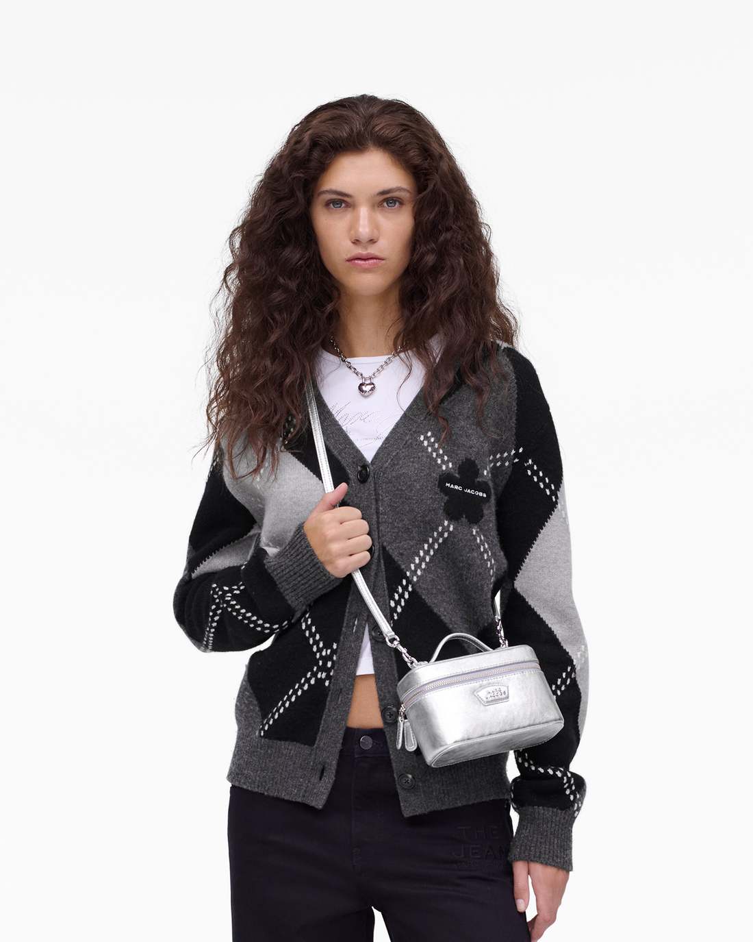 The Metallic Everyday Vanity Bag Silver - Marc Jacobs