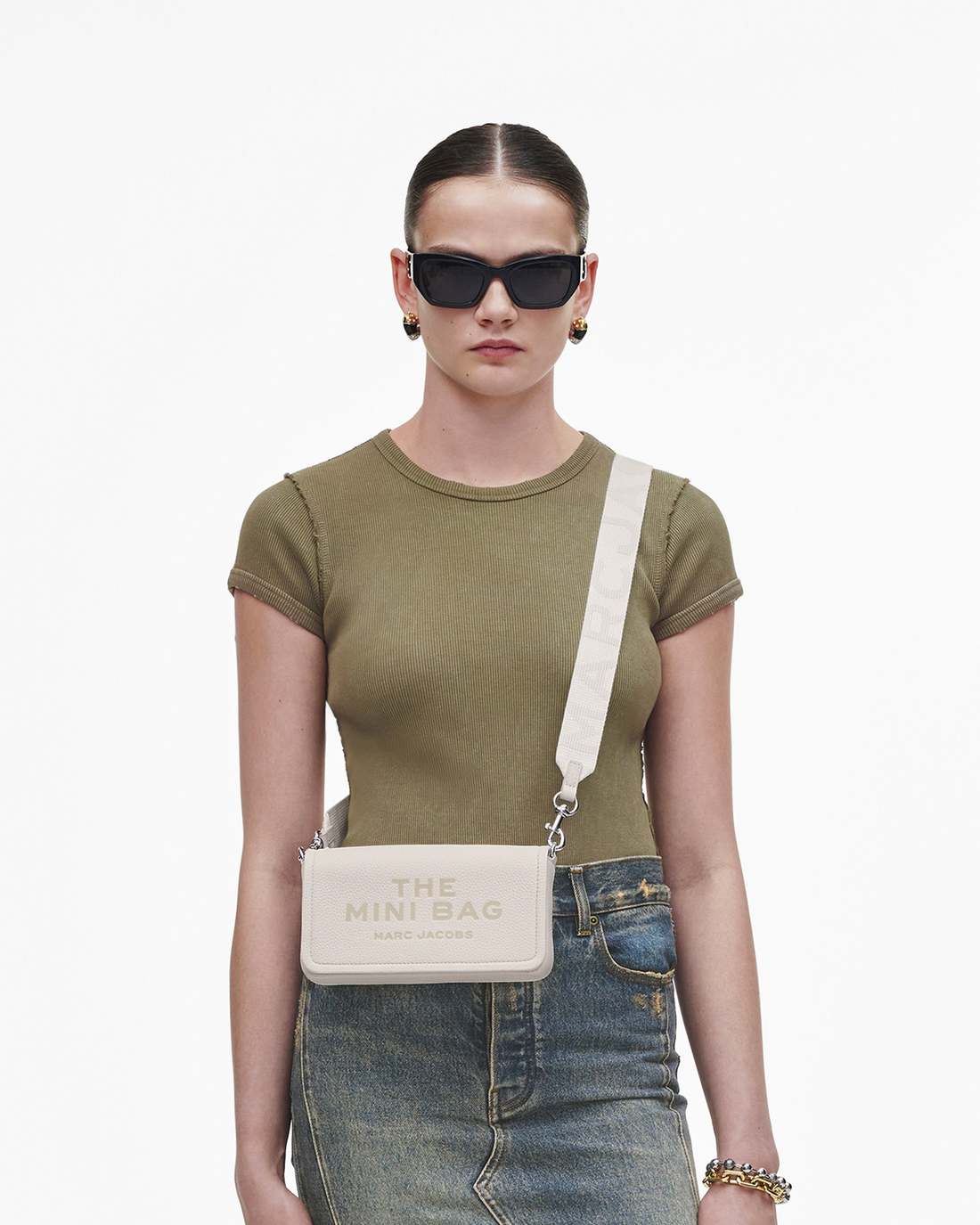 The Leather Mini Bag Cotton - Marc Jacobs