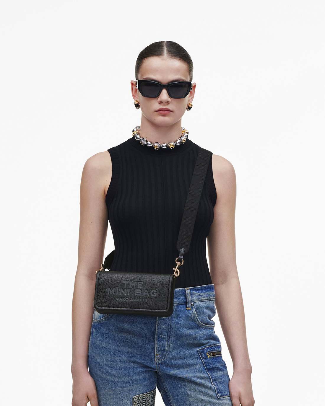 The Leather Mini Bag Black - Marc Jacobs