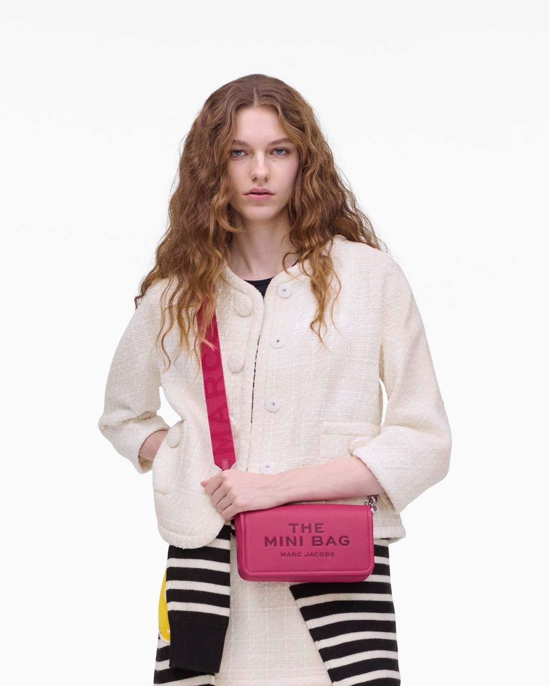 The Leather Mini Bag Raspberry Pink - Marc Jacobs