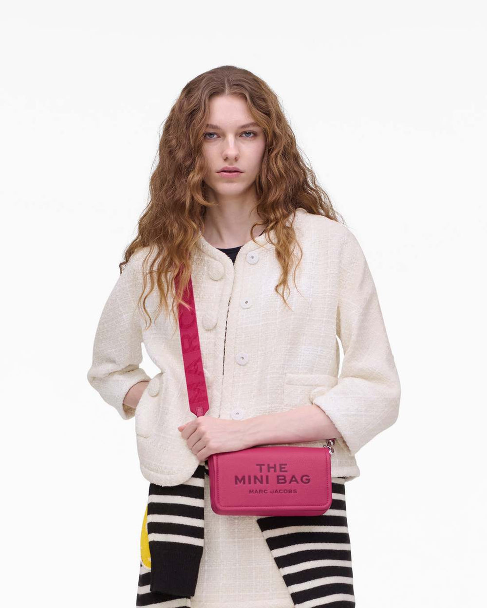 The Leather Mini Bag Raspberry Pink - Marc Jacobs