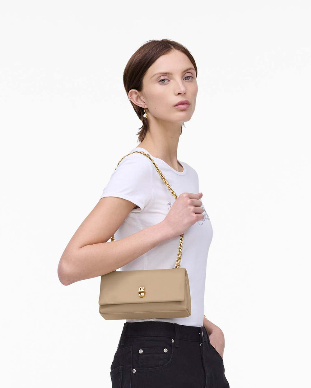 The Dual Chain Mini Bag Camel - Marc Jacobs