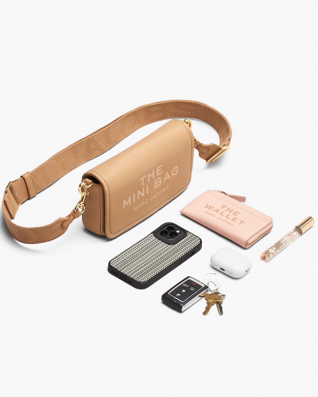 The Leather Mini Bag Ribbon Pink - Marc Jacobs