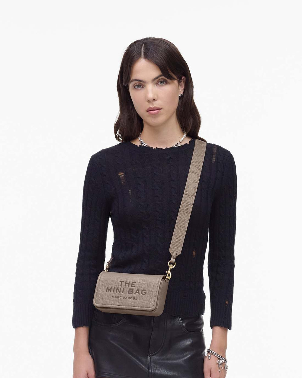 The Leather Mini Bag Cement - Marc Jacobs