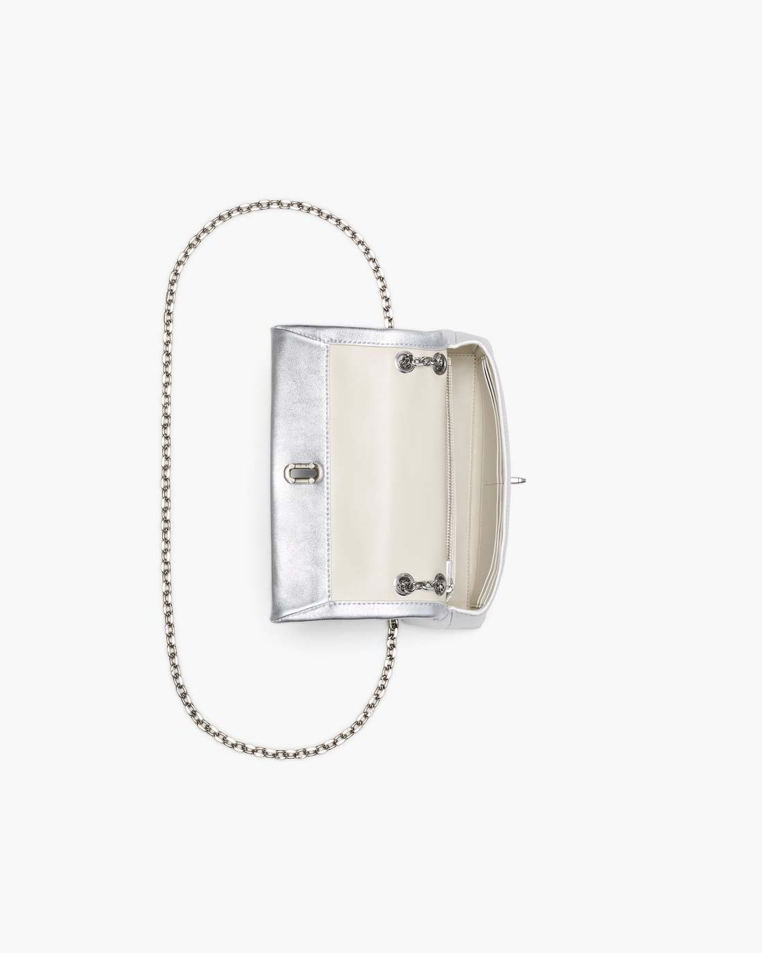 The Metallic Dual Chain Mini Bag Silver - Marc Jacobs