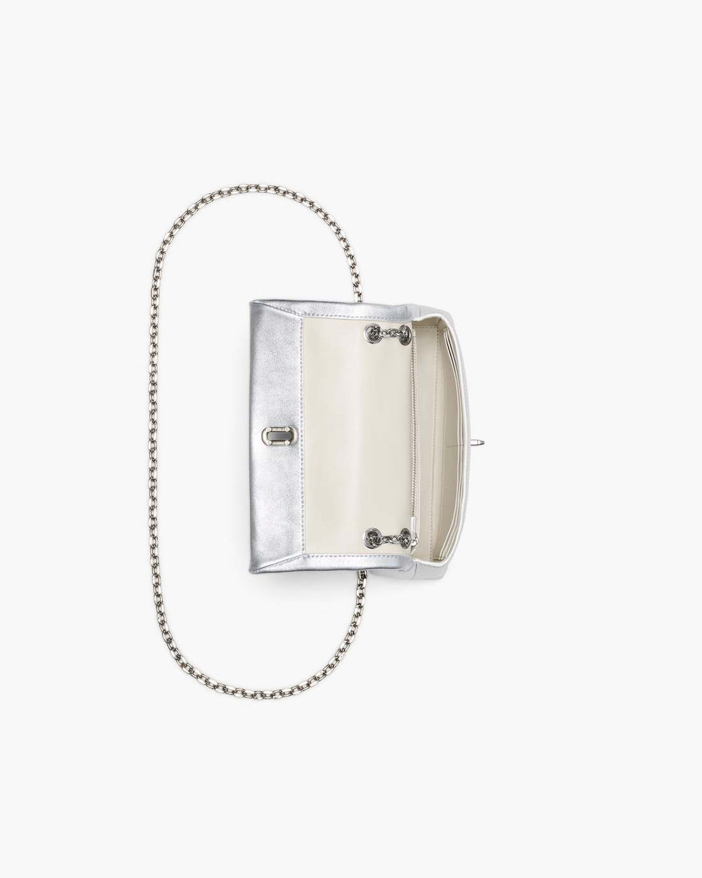 The Metallic Dual Chain Mini Bag Silver - Marc Jacobs