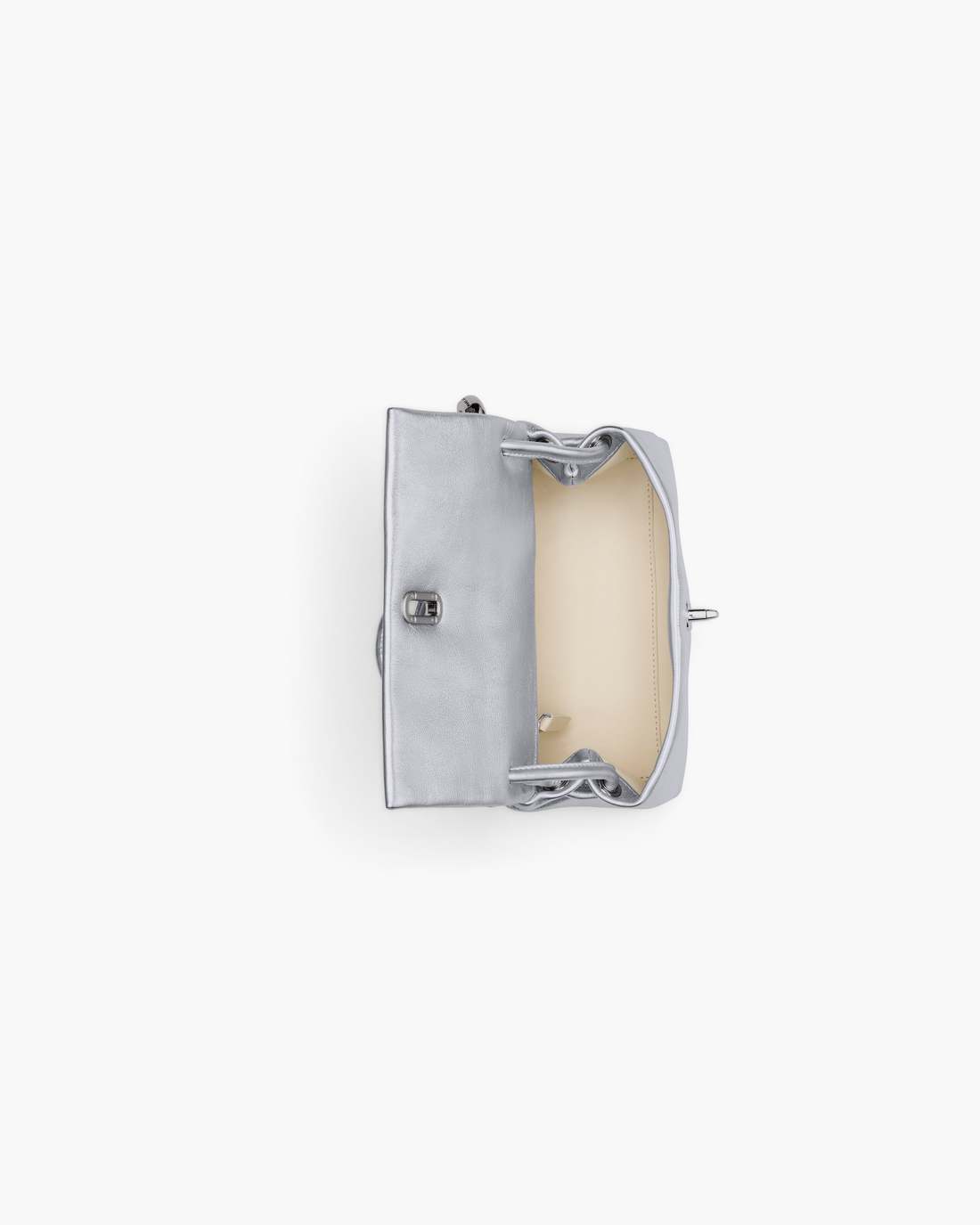 The Metallic Mini Dual Bag Silver - Marc Jacobs