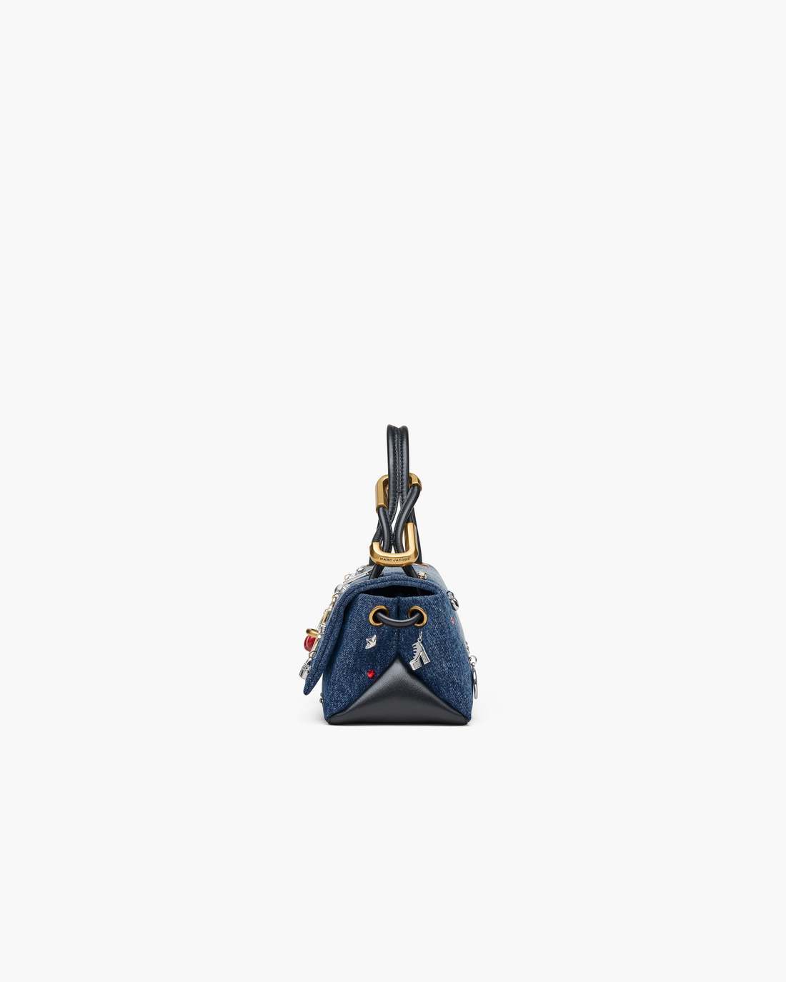 The Trinket Charm Denim Mini Dual Bag Medium Wash Multi - Marc Jacobs